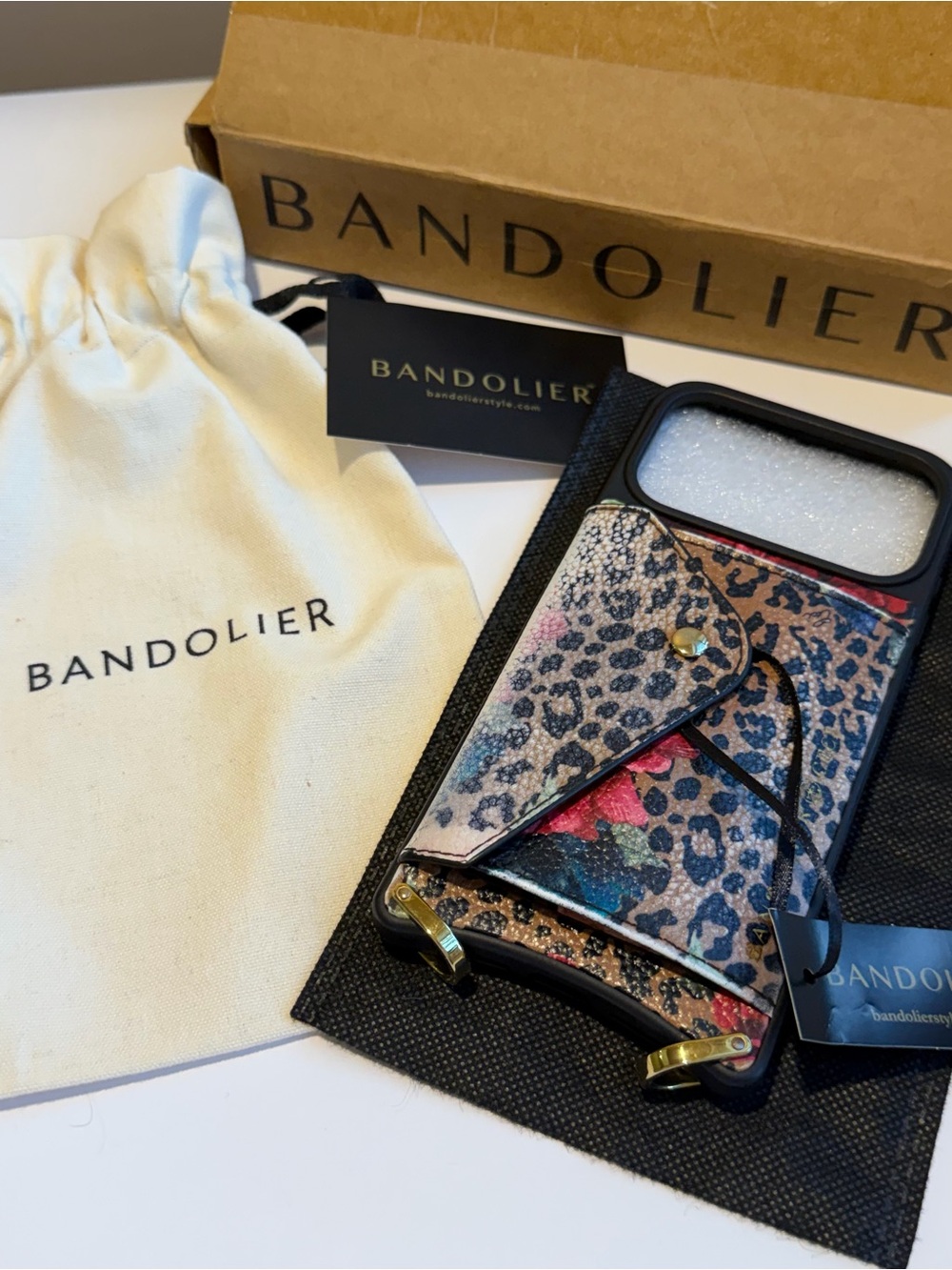 Bandolier Valentina Phone Case (ONLY) Ceci Dark Floral Cheetah iPhone 17 ProMax - Picture 5 of 16